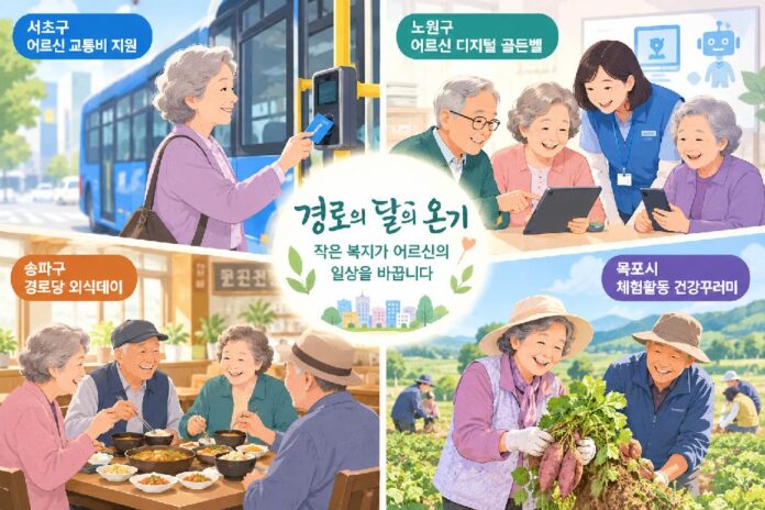 |특집| 작은 배려가 일상을 바꿉니다… ‘경로의 달’ 빛내는 지자체들의 따뜻한 동행